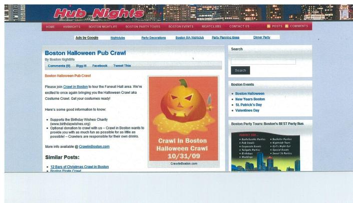 Crawl In Boston in Hub Nights