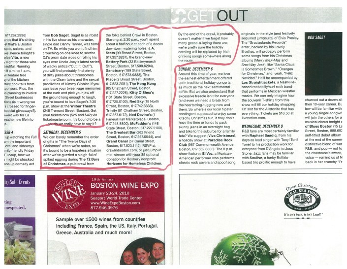 Crawl In Boston in Stuff Magazine